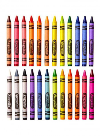 24 Count Crayons Colors Red/Yellow/Black