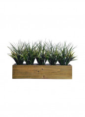 Artificial Grass With Pot Green/Brown/Black