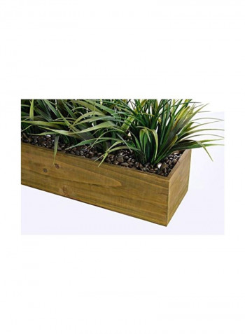 Artificial Grass With Pot Green/Brown/Black