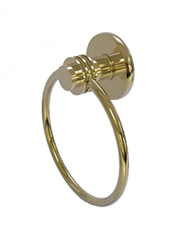 Brass Towel Ring Gold 6x7x2inch