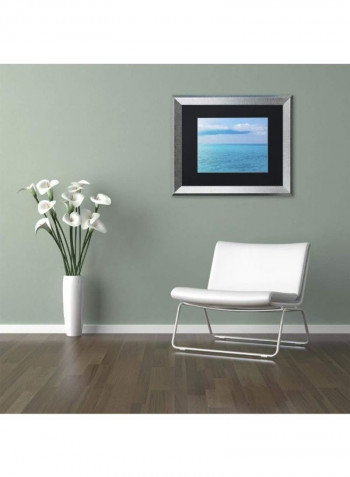 Open Water Blues I Framed Wall Art multicolour 18 x 24inch