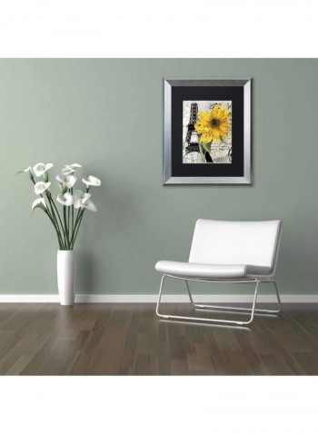 Paris Bistro Viii Canvas Wall Art Black 6 x 19inch