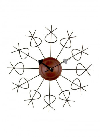 Pretzel Clock Brown 2x20x20inch