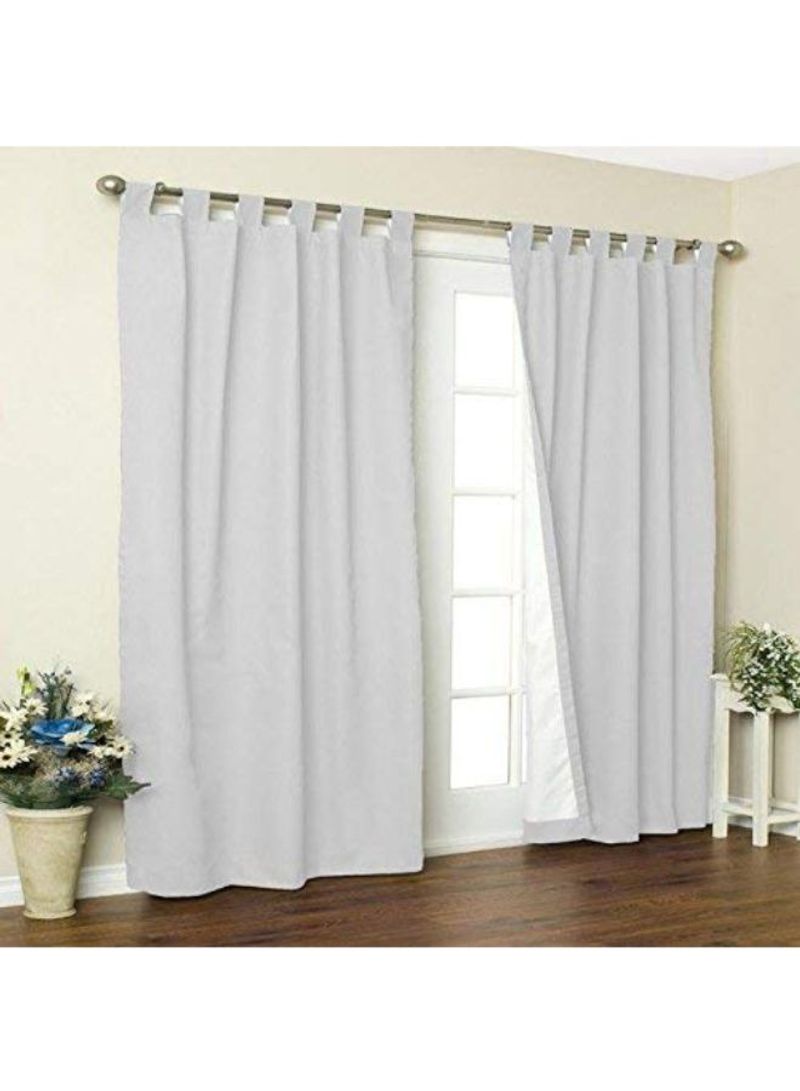 Weathermate Insulated Cotton Window Curtain White 80 x 95inch