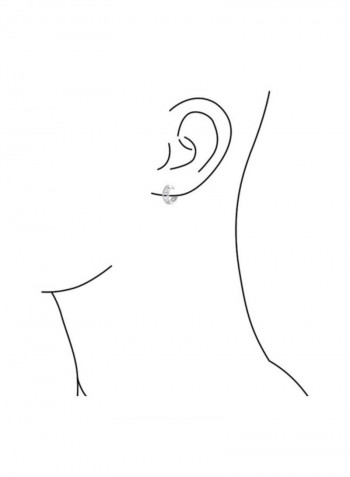 925 Sterling Silver Heart Cut Out Hoop Earrings