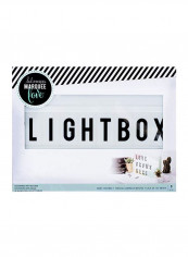Decorative Mini Lightbox White/Black 13.2x10.1x2.1inch