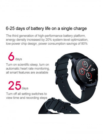 R2 Waterproof Smartwatch Black