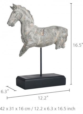 Incomplete Horse Sculpture Grey