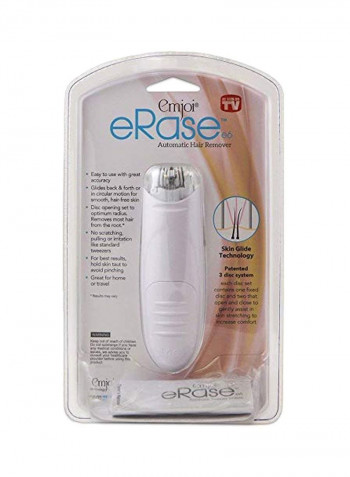 Erase Automatic Hair Remover White/Silver