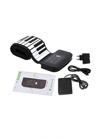 Portable 88 Keys Keyboard Flexible Roll Up Foldable Piano