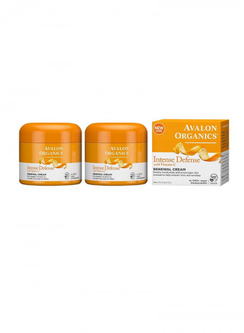 2-Piece Intense Defense With Vitamin Renewal Cream 2ounce