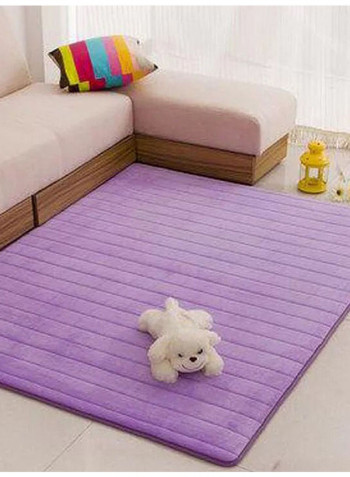 Living Room Floor Comfy Rug Purple 80x120centimeter