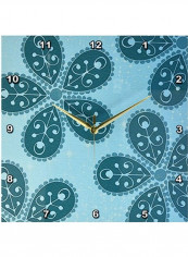 Decorative Printed Wall Clock Blue 13x13inch reviews Decorative Printed Wall Clock Blue 13x13inch