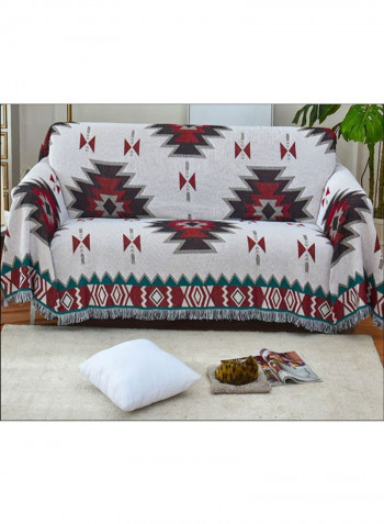 Nordic Geometric Pattern Sofa Slipcover Multicolour XL
