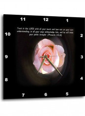 Trust In The Lord Wall Clock Multicolour 13x13inch