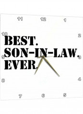 Best Son In Law Ever Wall Clock Black/White 13x13inch