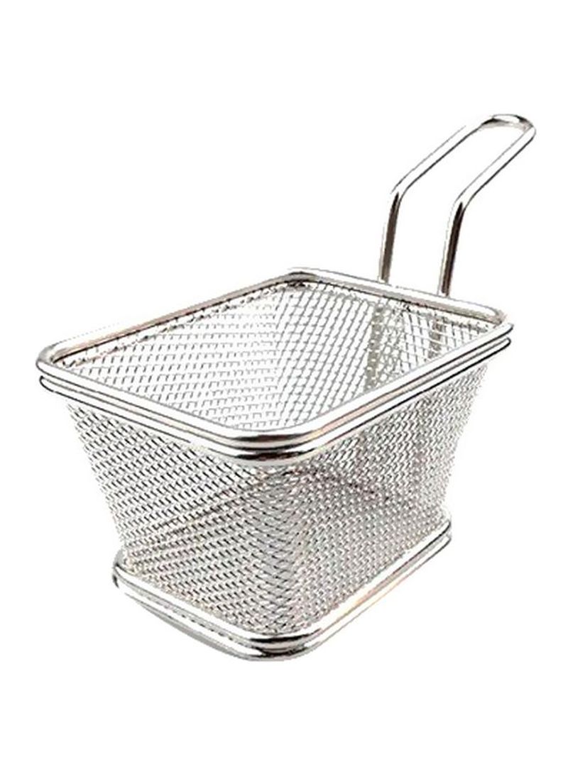 8-Piece Fryer Basket Set Silver