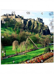Castle In Edinburgh Scotland Wall Clock Multicolour