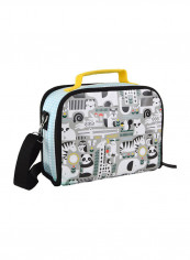 Animal Printed Insulated Lunch Box Bag Multicolour 10 x 3.9 x 7.1inch