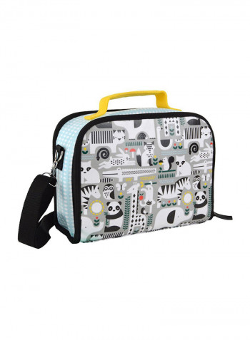 Animal Printed Insulated Lunch Box Bag Multicolour 10 x 3.9 x 7.1inch