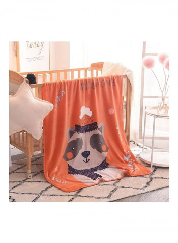 Baby Cartoon Animal Print Soft Blanket