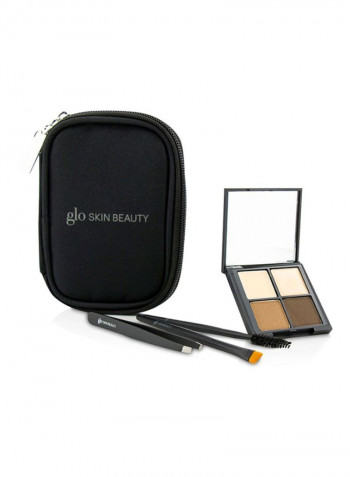 4 Shades Brow Collection With Brush بني