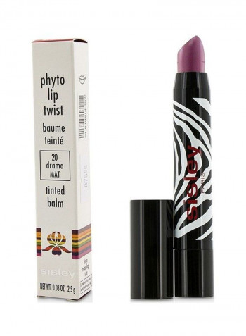 Phyto Lip Twist Tinted Balm 20 Drama Mat 0.08ounce