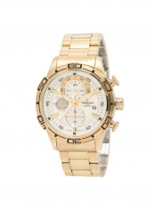 Men's Men's Watch Chronograph Display Silver Dial Gold Stainless Steel Bracelet - T5120-Gbgs