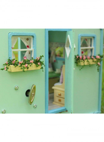 Wooden Dollhouse Miniatures Diy House Kit