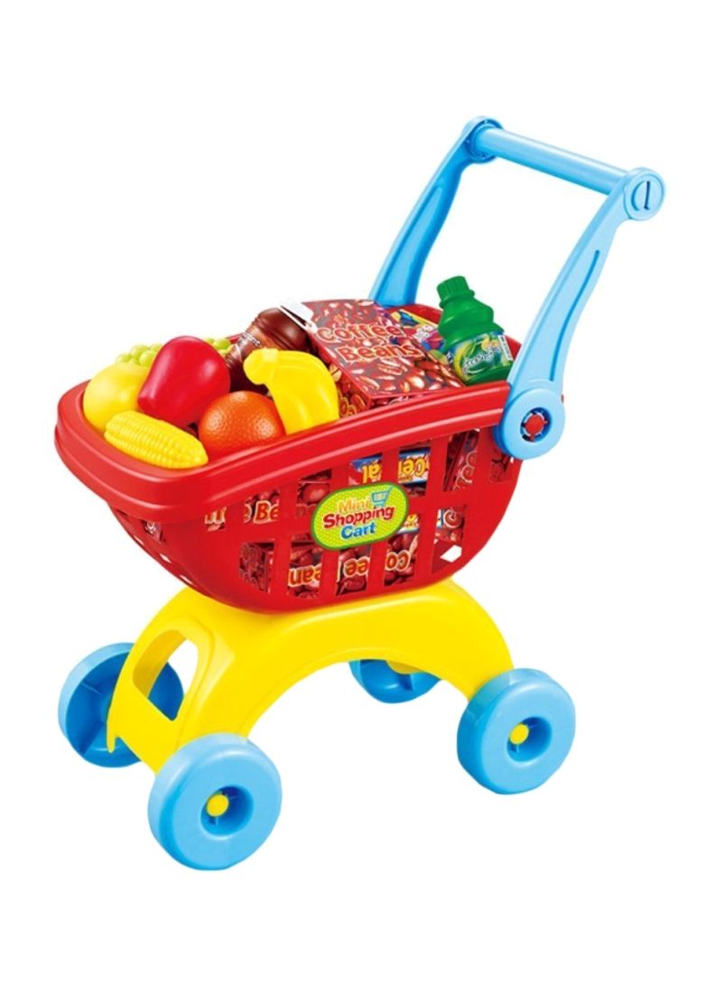 Mini Shopping Trolley With Accessories Pretend Game 6609AA1