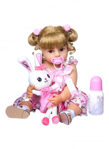 Cute Reborn Baby Doll With Rabbit