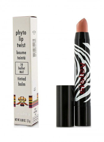 Phyto Lip Twist Tinted Balm 19 Ballet Mat 0.08ounce