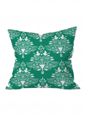 Printed Throw Pillow Green/White