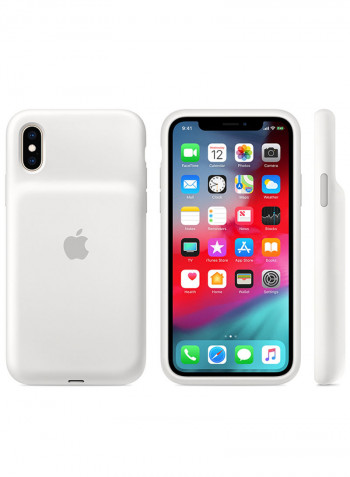 Smart Battery Snap Case For Apple iPhone XS White