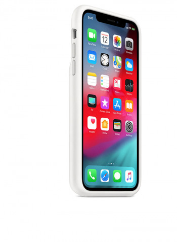 Smart Battery Snap Case For Apple iPhone XS White