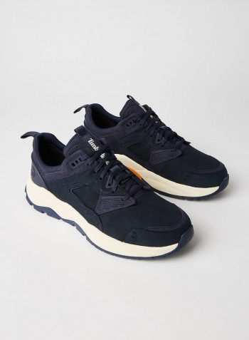 Tree Racer Leather Sneakers NAVY NUBUCK