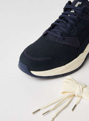 Tree Racer Leather Sneakers NAVY NUBUCK