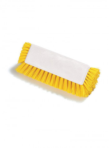 Sparta Dual Surface Block Floor Brush Yellow/White 12.8x5x3.4inch