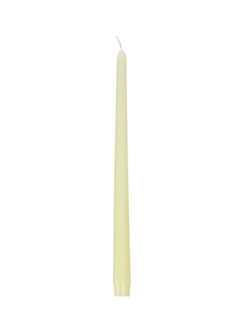 2-Piece Unscented Taper Candles White 12inch