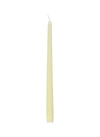 2-Piece Unscented Taper Candles White 12inch