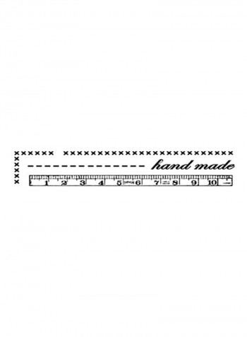 5-Piece High Definition Cling Stamps White/Red