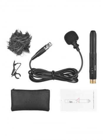 BY-M11C Professional Cardioid XLR Lavalier Microphone System LU-D5244 Black