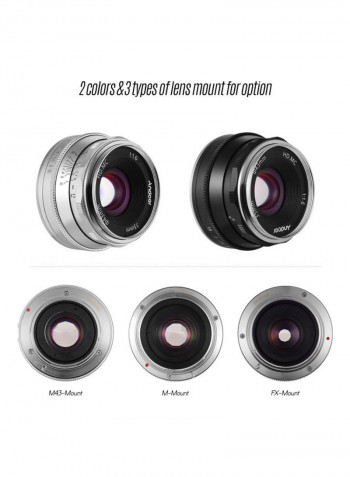 F1.6 Manual Focus Lens Large Aperture Black/White