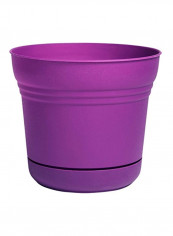 Saturn Planter With Saucer Purple