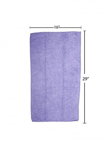 10-Piece Microfiber Towel Set Purple