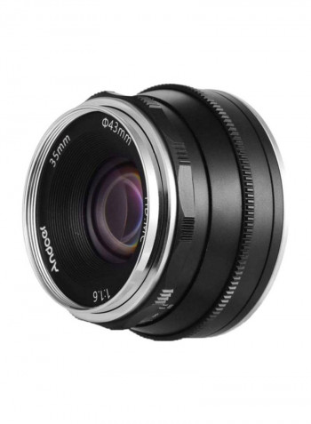 F1.6 Manual Focus Lens Large Aperture Black/White