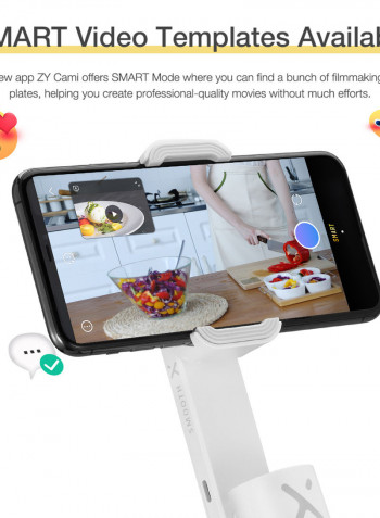 Portable Handheld Smartphone Stabilizer White
