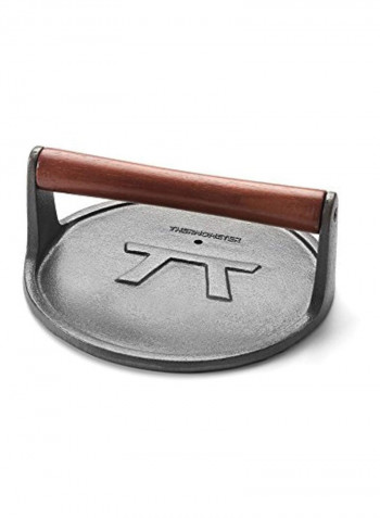 Round Grill Press Silver 8inch