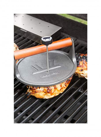 Round Grill Press Silver 8inch
