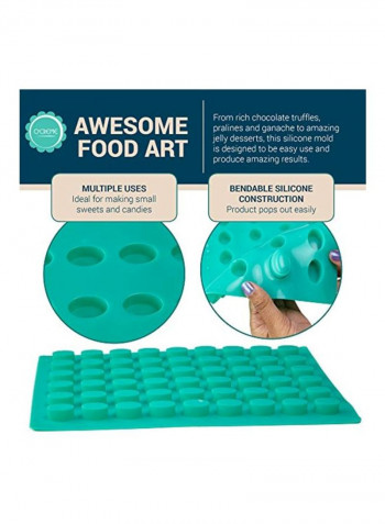 Silicone Chocolate Mould Green 11.5x15inch